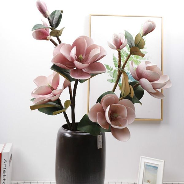 decorative flowers & wreaths 99cm 3d lifelike magnolia branch silk 3 head artificial fake flower for wedding decorate home decoration party
decorative flowers & wreaths 99cm 3d lifelike magnolia branch silk 3 head artificial fake flower for wedding decorate home decoration party
