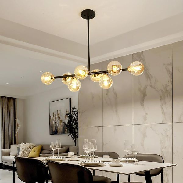 pendant lamps dining room long chandelier glass ball kitchen lamp island led lighting designer indoor e27, 8 head
pendant lamps dining room long chandelier glass ball kitchen lamp island led lighting designer indoor e27, 8 head