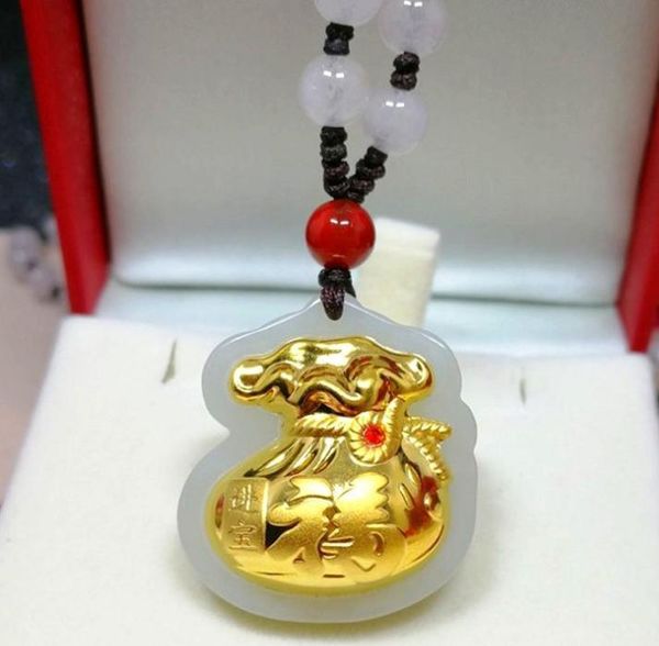 lockets gold inlaid jade bag pendant female models natural hetian pendanth33#, Silver
lockets gold inlaid jade bag pendant female models natural hetian pendanth33#, Silver