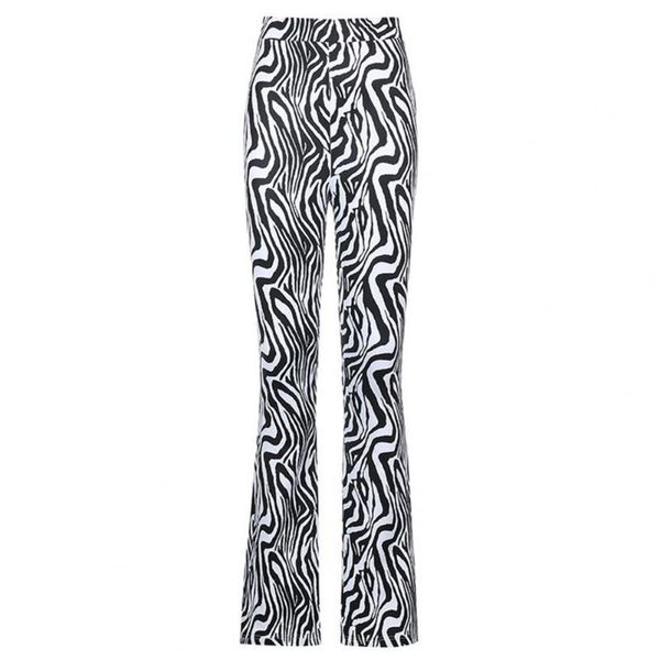 women's pants & capris flared zebra stripes print skinny fashion women high waist bell-bottom trousers for leisure, Black;white
women's pants & capris flared zebra stripes print skinny fashion women high waist bell-bottom trousers for leisure, Black;white
