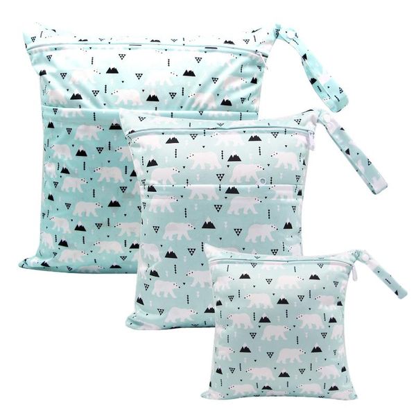 storage bags 3pcs wet dry bag with 2 zippered pockets and snap handle for cloth diaper, swimsuit, clothes, ideal travel, exercise
storage bags 3pcs wet dry bag with 2 zippered pockets and snap handle for cloth diaper, swimsuit, clothes, ideal travel, exercise