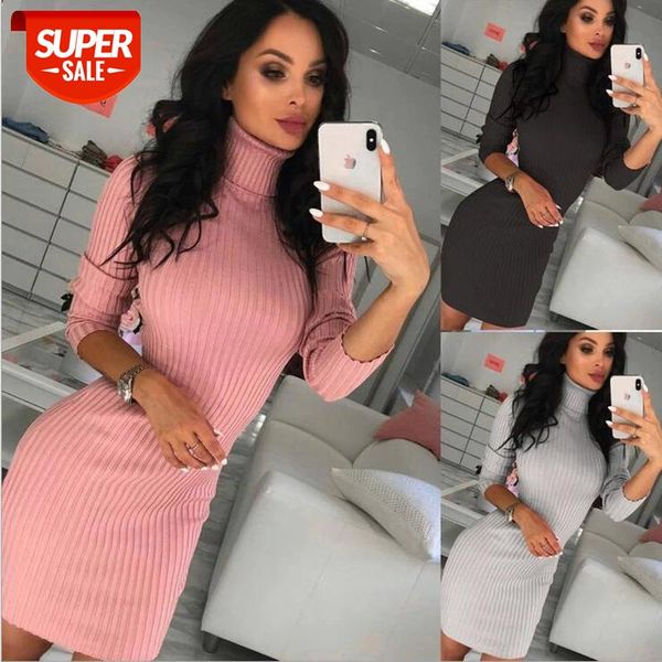 Bonjean Women Casual Female Long Party Winter Dresses Sexy Long Sleeve Turtleneck Sweater Dress Knitted Boho Women Dress #Op9U, White;black
Bonjean Women Casual Female Long Party Winter Dresses Sexy Long Sleeve Turtleneck Sweater Dress Knitted Boho Women Dress #Op9U, White;black
