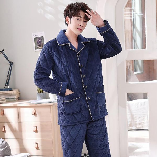 men's sleepwear winter thick quilted men coral fleece pajamas sets of sleep & bottoms male flannel warm thermal home clothing, Black;brown
men's sleepwear winter thick quilted men coral fleece pajamas sets of sleep & bottoms male flannel warm thermal home clothing, Black;brown