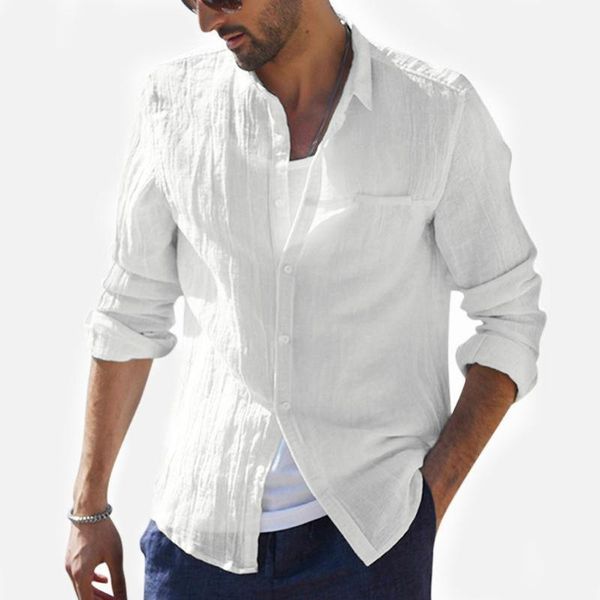 men's casual shirts 2021 plus size summer men shirt baggy cotton linen solid long sleeve button retro s-2xl camisa masculina1, White;black
men's casual shirts 2021 plus size summer men shirt baggy cotton linen solid long sleeve button retro s-2xl camisa masculina1, White;black