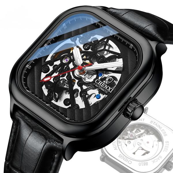 wristwatches square exclusive quality goods automatic mechanical watch luminous hollow out man watches men's, Slivery;brown
wristwatches square exclusive quality goods automatic mechanical watch luminous hollow out man watches men's, Slivery;brown