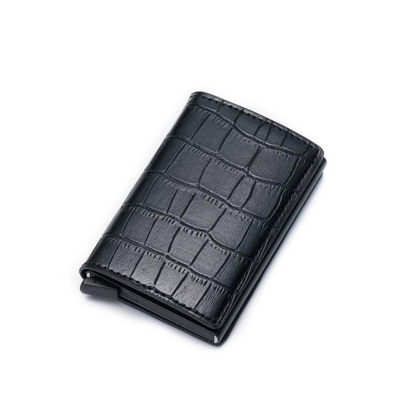 card holders aaby 2021 stone pattern pu leather single aluminum box holder simple style wallet rfid anti-theft shield purse, Brown;gray
card holders aaby 2021 stone pattern pu leather single aluminum box holder simple style wallet rfid anti-theft shield purse, Brown;gray