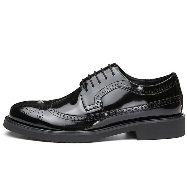 bottom shoes british wind restoring ancient ways of carve patterns or designs on woodwork bullock male lace-up dress, Black
bottom shoes british wind restoring ancient ways of carve patterns or designs on woodwork bullock male lace-up dress, Black