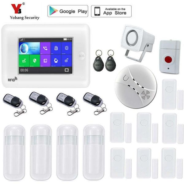 yobang security 4.3inch wireless sim gsm home rfid burglar lcd touch keyboard wifi alarm system sensor systems
yobang security 4.3inch wireless sim gsm home rfid burglar lcd touch keyboard wifi alarm system sensor systems