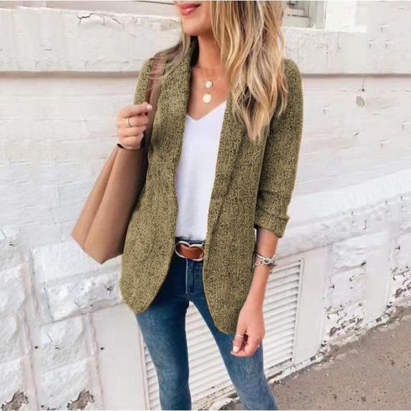 women's suits & blazers spring autumn fashion suit jacket 2021 casual cotton no deduction long sleeve coat slim blazer, White;black
women's suits & blazers spring autumn fashion suit jacket 2021 casual cotton no deduction long sleeve coat slim blazer, White;black