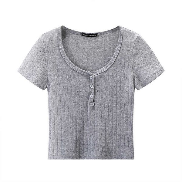 puwd y2k sweet girl cotton knitted thin crop 2021 summer fashion ladies short sleeve o neck button t-shirt women chic y0621, White
puwd y2k sweet girl cotton knitted thin crop 2021 summer fashion ladies short sleeve o neck button t-shirt women chic y0621, White
