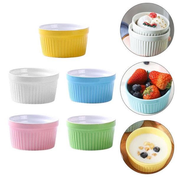 bowls 5pcs baking ceramic pudding dessert serving (assorted color)
bowls 5pcs baking ceramic pudding dessert serving (assorted color)