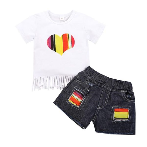 summer children girls suits short sleeve sets white + shorts two peice toddler clothing 3-8y
summer children girls suits short sleeve sets white + shorts two peice toddler clothing 3-8y