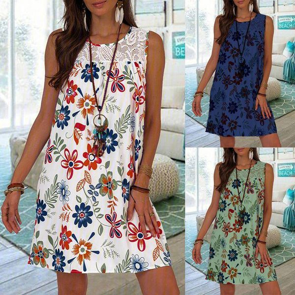 crew neck floral print short dress ladies lace sleeveless elegant dresses summer casual beach streetwear classic mini, Black;gray
crew neck floral print short dress ladies lace sleeveless elegant dresses summer casual beach streetwear classic mini, Black;gray