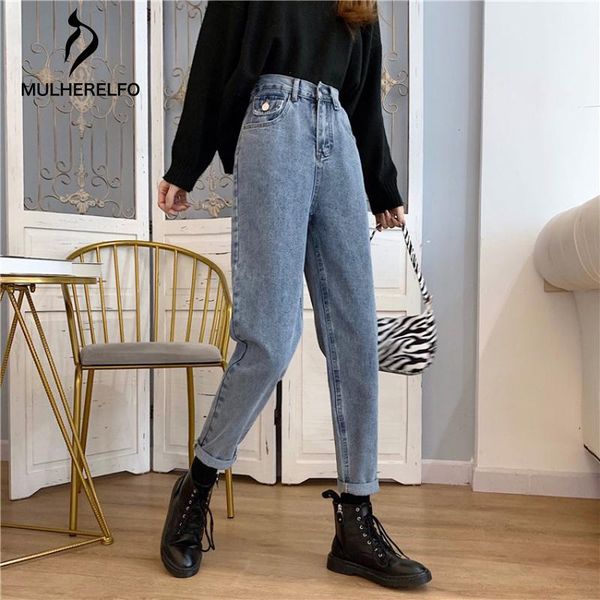 high waist light blue pocket ladies straight jeans pants autumn slim all-match female jean korean loose women's
high waist light blue pocket ladies straight jeans pants autumn slim all-match female jean korean loose women's