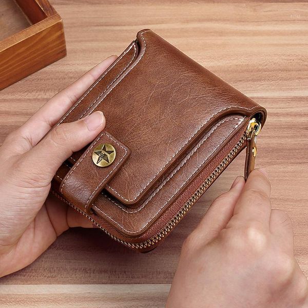 wallets men's short wallet retro horizontal zipper function zero buckle bag length main material1, Red;black
wallets men's short wallet retro horizontal zipper function zero buckle bag length main material1, Red;black