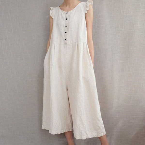 women's jumpsuits & rompers clothes 2021 women cotton linen loose o-neck sleeveless solid color casual jumpsuit drop, Black;white
women's jumpsuits & rompers clothes 2021 women cotton linen loose o-neck sleeveless solid color casual jumpsuit drop, Black;white