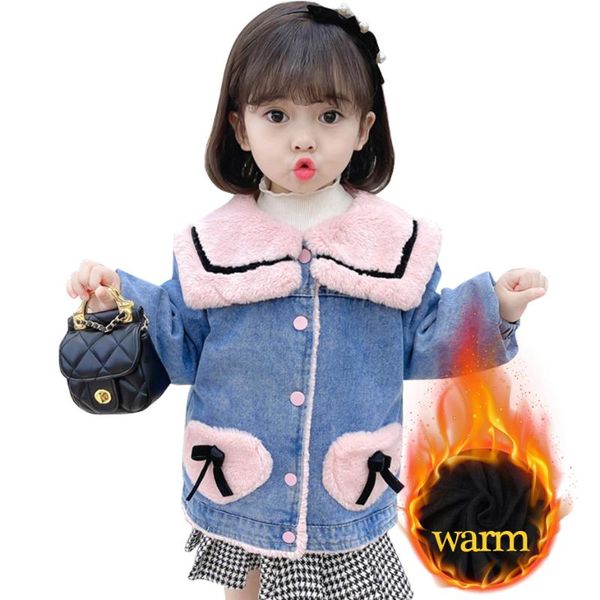 down coat girls denim jacket outerwear thick warm coats cotton padded girl winter clothes, Blue;gray
down coat girls denim jacket outerwear thick warm coats cotton padded girl winter clothes, Blue;gray