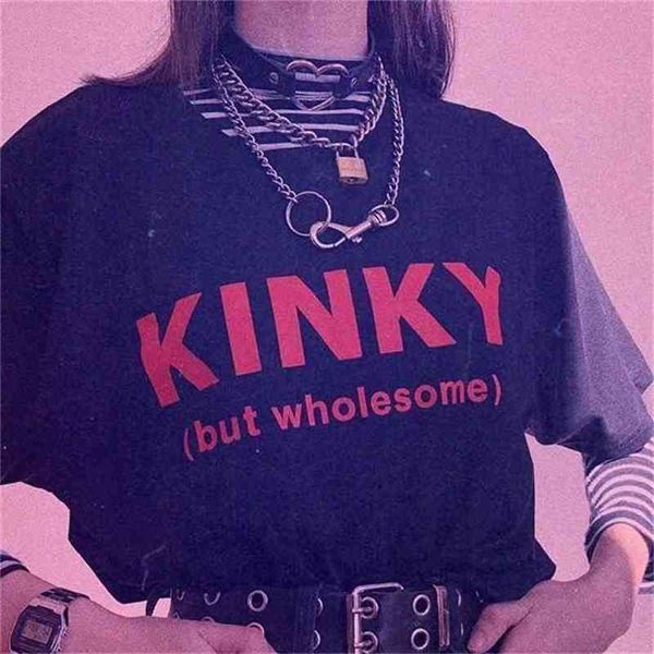 kinky but wholesome letter print tee summer fashion tshirt cute tees retro t shirts 210512, White
kinky but wholesome letter print tee summer fashion tshirt cute tees retro t shirts 210512, White