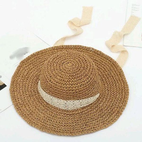 wide brim hats lace ribbon straw hat summer fresh ladies woven foldable sun cap breathable beach women's wide-brimmed, Blue;gray
wide brim hats lace ribbon straw hat summer fresh ladies woven foldable sun cap breathable beach women's wide-brimmed, Blue;gray