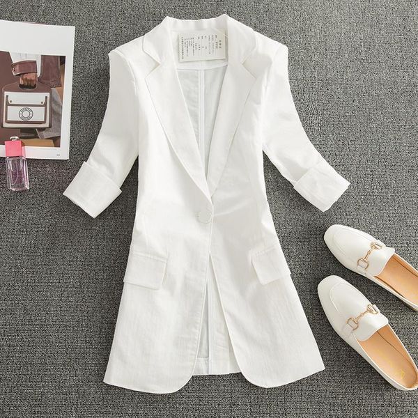 women's suits & blazers white suit jacket female casual solid plus size office ladies long blazer women loose streetwear femenino 3xl, White;black
women's suits & blazers white suit jacket female casual solid plus size office ladies long blazer women loose streetwear femenino 3xl, White;black