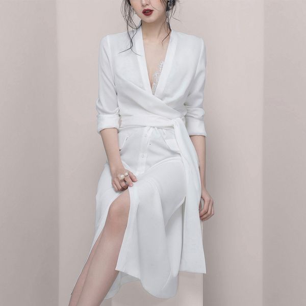 dress summer lady the office ol long single-breasted shirt of elegant women lace-up decorate on v dresses midi women's uoqv, Black;gray
dress summer lady the office ol long single-breasted shirt of elegant women lace-up decorate on v dresses midi women's uoqv, Black;gray