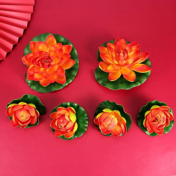 decorative flowers & wreaths 6pcs simulation lotus lilies artificial pond plants home decoration - 4pcs size and 2pcs (red)
decorative flowers & wreaths 6pcs simulation lotus lilies artificial pond plants home decoration - 4pcs size and 2pcs (red)