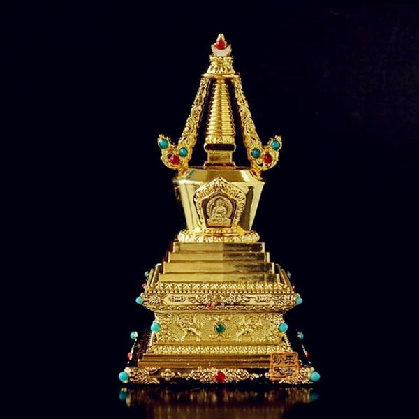 decorative objects & figurines blessing 12cm exquisite sheet metal does not fade tantric repair method zengfu hard alloy bodhi tower stupa f
decorative objects & figurines blessing 12cm exquisite sheet metal does not fade tantric repair method zengfu hard alloy bodhi tower stupa f