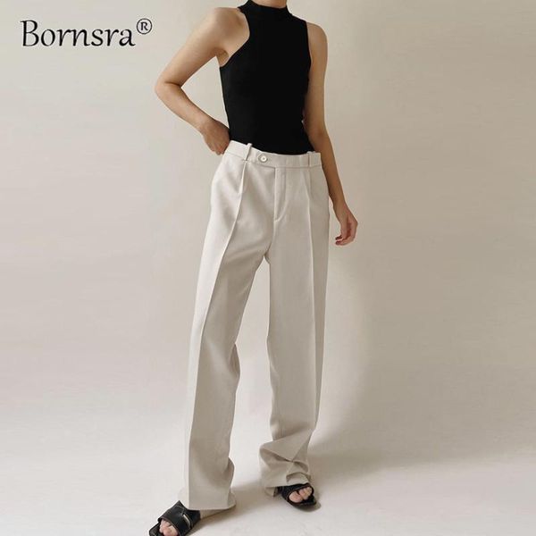 women's pants & capris bornsra office lady pleated loose zipper wide leg women solid button floor-length female high waist trousers aut, Black;white
women's pants & capris bornsra office lady pleated loose zipper wide leg women solid button floor-length female high waist trousers aut, Black;white