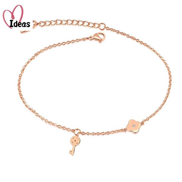 anklets titanium steel bohemia holiday beach chain & link for women girls trendy cz key flower charm anklet, Red;blue
anklets titanium steel bohemia holiday beach chain & link for women girls trendy cz key flower charm anklet, Red;blue