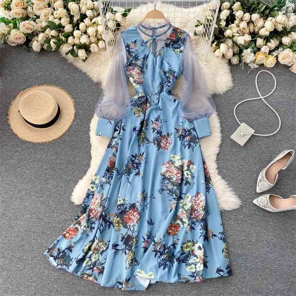 summer perspective net yarn vestidos female puff sleeve stitching french elegant printing waist slimming midi dress gk632 210506, Black;gray
summer perspective net yarn vestidos female puff sleeve stitching french elegant printing waist slimming midi dress gk632 210506, Black;gray