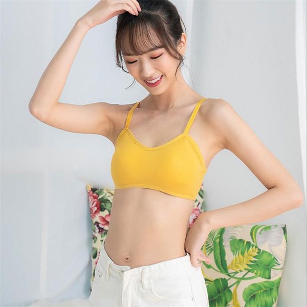 casual women underwear shear seamless vest bra slim solid crop without steel ring ladies 2021 camisoles & tanks, Black;white
casual women underwear shear seamless vest bra slim solid crop without steel ring ladies 2021 camisoles & tanks, Black;white