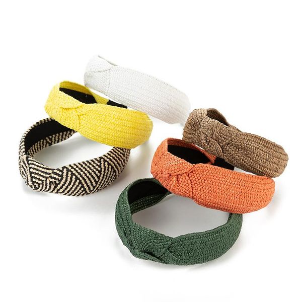 hair accessories 2021 fashion knotted straw headbands weaving wide bands for women girls hoop bezel turban headwear
hair accessories 2021 fashion knotted straw headbands weaving wide bands for women girls hoop bezel turban headwear