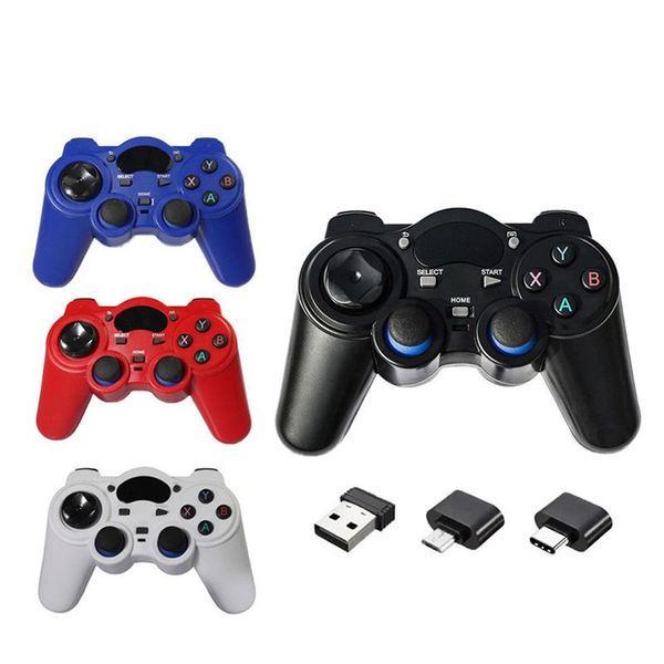 2.4 g controller wireless gamepad with otg converter for android phone tablet pc smart tv box game controllers & joysticks
2.4 g controller wireless gamepad with otg converter for android phone tablet pc smart tv box game controllers & joysticks