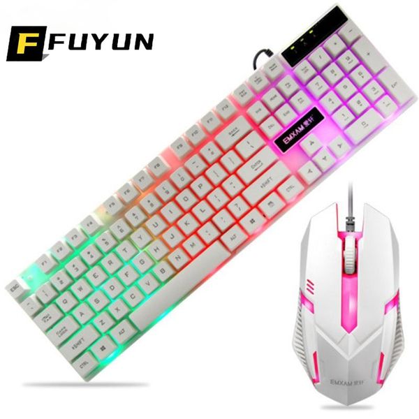 keyboard mouse combos fuyun usb wired keybord gamer kit waterproof gaming combo multimedia led backlit and set pc n164 
keyboard mouse combos fuyun usb wired keybord gamer kit waterproof gaming combo multimedia led backlit and set pc n164