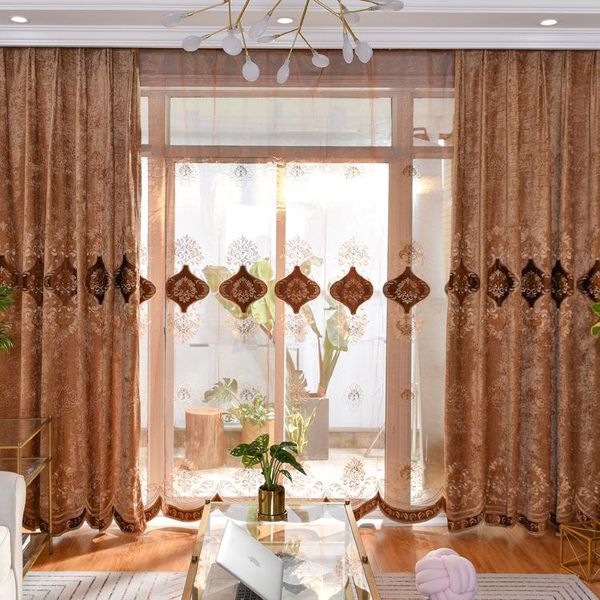 curtain & drapes european luxury king queen brown embroidered gold curtains for the living room with sheer els suitable bedroom
curtain & drapes european luxury king queen brown embroidered gold curtains for the living room with sheer els suitable bedroom