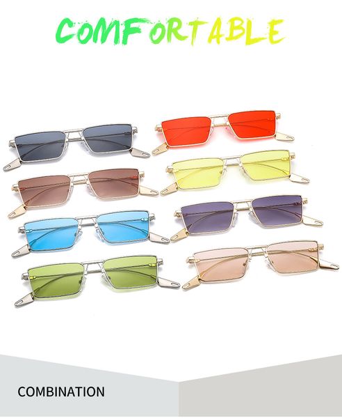 retro small frame square sunglasses men women trendy korean aviator glasses 7159 anti-ultraviolet rectangular gray lens coating version cele, White;black
retro small frame square sunglasses men women trendy korean aviator glasses 7159 anti-ultraviolet rectangular gray lens coating version cele, White;black