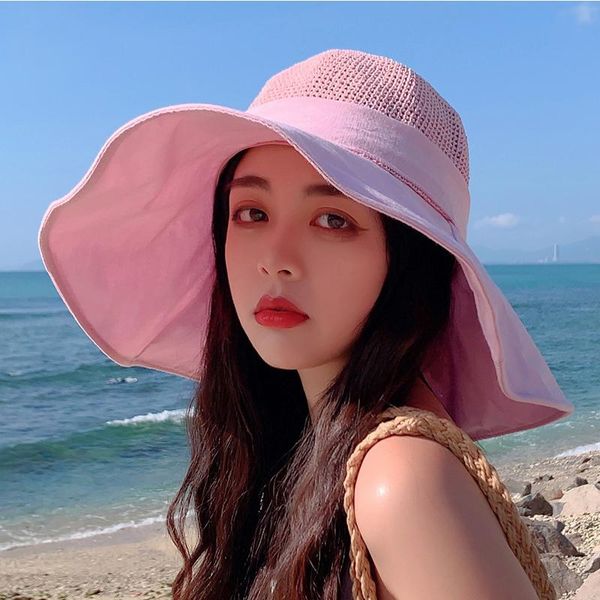 spring and summer female outdoor sun hat fashion knitted fisherman bucket outing big brimmed bow wide brim hats, Blue;gray
spring and summer female outdoor sun hat fashion knitted fisherman bucket outing big brimmed bow wide brim hats, Blue;gray