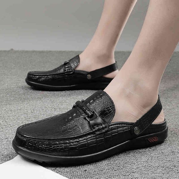 slippers sandália masculina sem salto, chinelo de couro genuÃno antiderrapante frh5, Black
slippers sandália masculina sem salto, chinelo de couro genuÃno antiderrapante frh5, Black