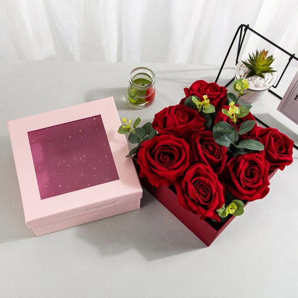 gift wrap creative square box rose wedding valentine's day birthday party favor packaging flower decoration hand boxes
gift wrap creative square box rose wedding valentine's day birthday party favor packaging flower decoration hand boxes