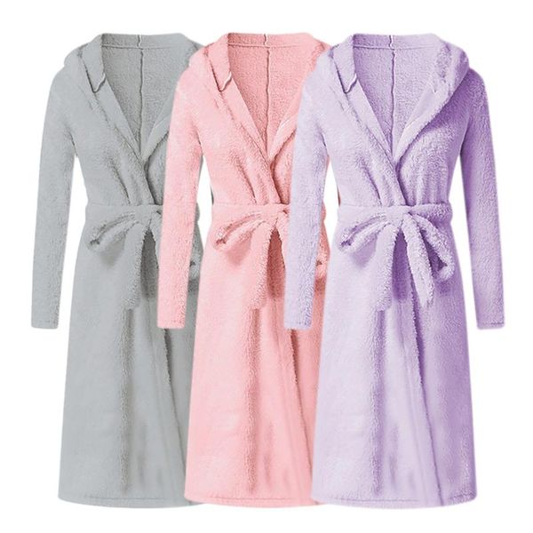 women's sleepwear three colors women winter plush lengthened shawl bathrobe home clothes long sleeved robe coat solid warm mid-calf, Black;red
women's sleepwear three colors women winter plush lengthened shawl bathrobe home clothes long sleeved robe coat solid warm mid-calf, Black;red