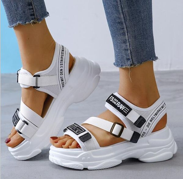 sandals 35-41 size 5cm/1.95 inch height flat platform thick bottom women's fashion shoes woman, Black
sandals 35-41 size 5cm/1.95 inch height flat platform thick bottom women's fashion shoes woman, Black