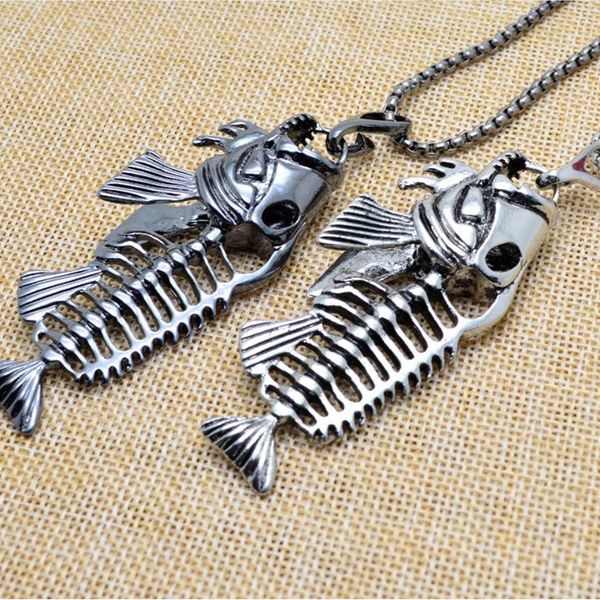 pendant necklaces jewelry necklace vintage fish bone necklace&pendants for men amulet masculino collar wholesale, Silver
pendant necklaces jewelry necklace vintage fish bone necklace&pendants for men amulet masculino collar wholesale, Silver