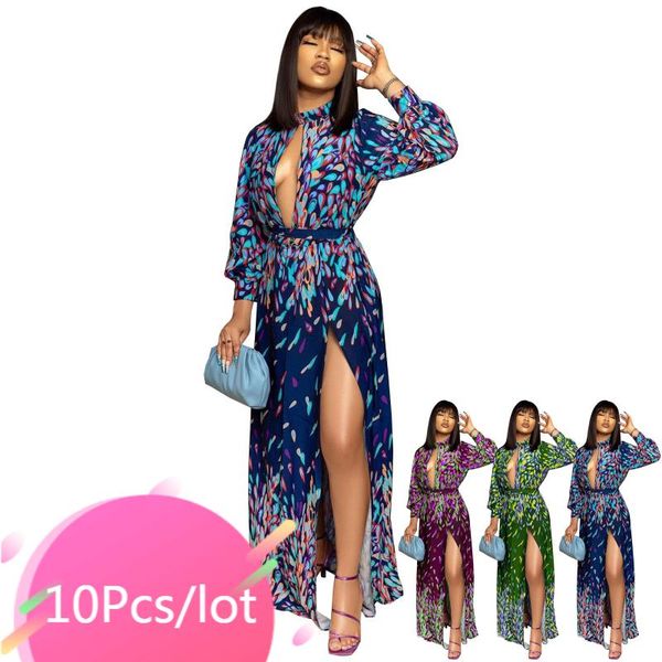 casual dresses bulk item wholesale lots autumn women maxi dress long sleeve open chest floral print skinny high split party outfits, Black;gray
casual dresses bulk item wholesale lots autumn women maxi dress long sleeve open chest floral print skinny high split party outfits, Black;gray