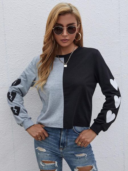 women's hoodies & sweatshirts casual sweatshirt round neck pullover hit color loose and simple clothing o-neck long sleeve pullovers, Black
women's hoodies & sweatshirts casual sweatshirt round neck pullover hit color loose and simple clothing o-neck long sleeve pullovers, Black