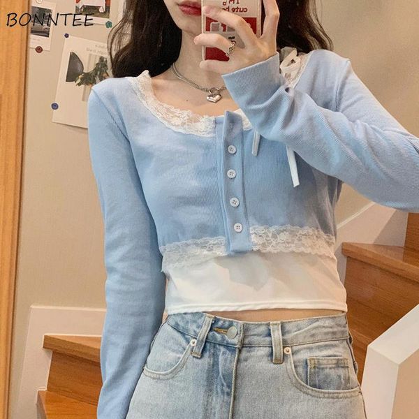 women's knits & tees cardigan women lace blue cropped autumn all-match elegant slim harajuku long sleeve knitted chandails aesthetic cl, White
women's knits & tees cardigan women lace blue cropped autumn all-match elegant slim harajuku long sleeve knitted chandails aesthetic cl, White