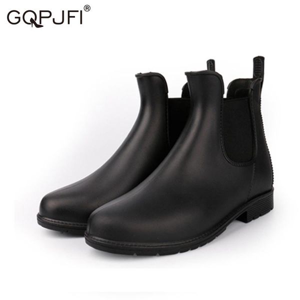 boots gqpjfi waterproof round head solid color non-slip flat heel rain injection molding elastic fashion ankle boot, Black
boots gqpjfi waterproof round head solid color non-slip flat heel rain injection molding elastic fashion ankle boot, Black