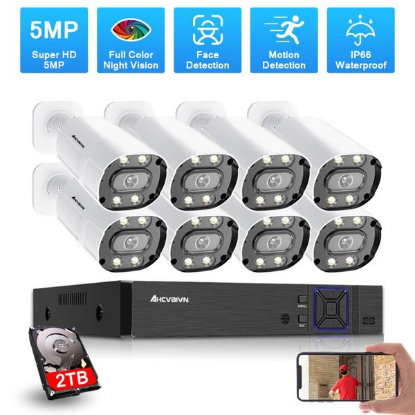 h.265 5mp 8ch dvr system face detection full color night vision hd analog camera cctv video surveillance security kit wireless kits
h.265 5mp 8ch dvr system face detection full color night vision hd analog camera cctv video surveillance security kit wireless kits