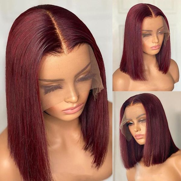 lace wigs 99j short bob human hair burgundy front wig brazilian remy 4x4 closure for women pre plucked t part, Black;brown
lace wigs 99j short bob human hair burgundy front wig brazilian remy 4x4 closure for women pre plucked t part, Black;brown