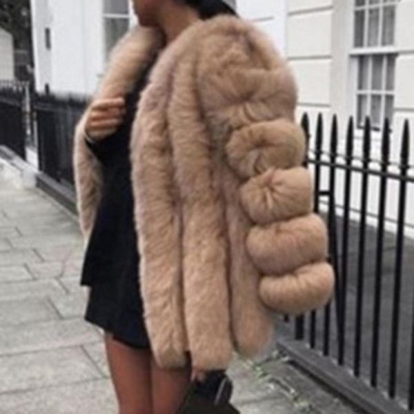 women's fur & faux women coat autumn flavour plush jackets fashion long arm revers coats overcoats, Black
women's fur & faux women coat autumn flavour plush jackets fashion long arm revers coats overcoats, Black