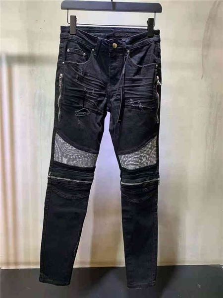 men's jeans 21ss mens luxurys designer black slim-leg embroidery vintage classic ripped skinny holes motorcycle biker 642 trousers size, Blue
men's jeans 21ss mens luxurys designer black slim-leg embroidery vintage classic ripped skinny holes motorcycle biker 642 trousers size, Blue